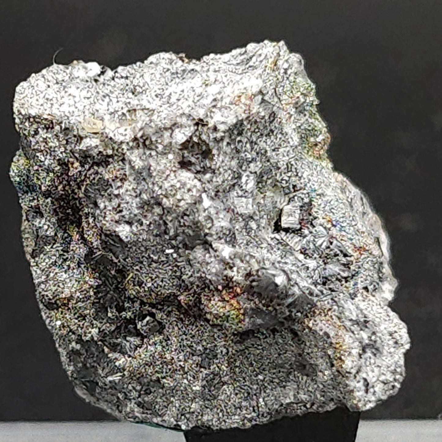 Pyrite with Micro Quartz Fibers – La-Nicollière Mine, Quebec