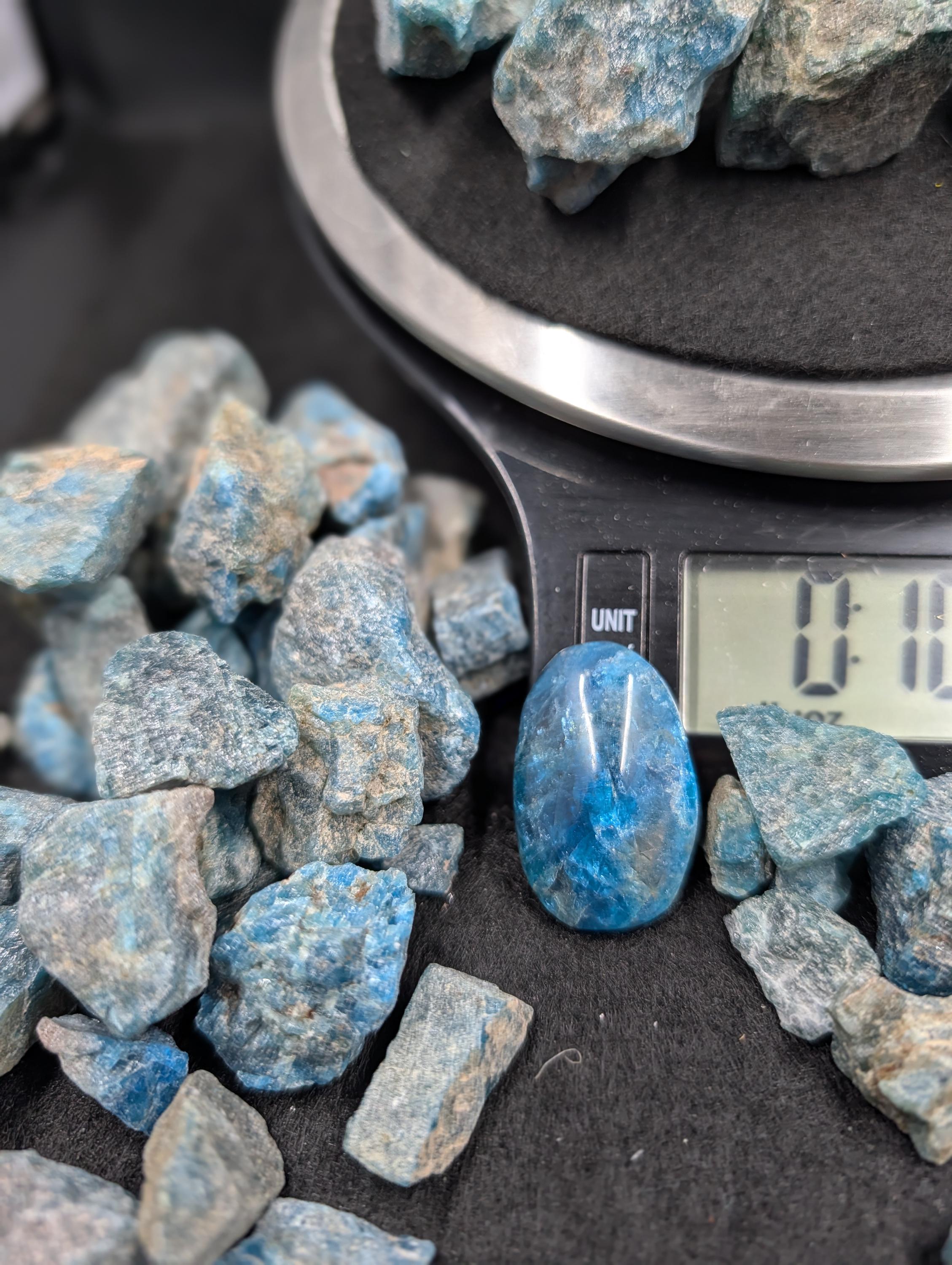 Blue Apatite – Brazil - 5 per 250g by Sacred Alchemy Studios