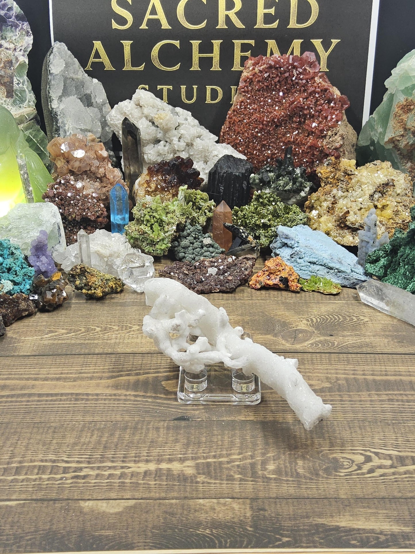 Aragonite - Mined in Chihuahua, Mexico - Natural Cave Formation - Coral-Like Specimen by Sacred Alchemy Studios