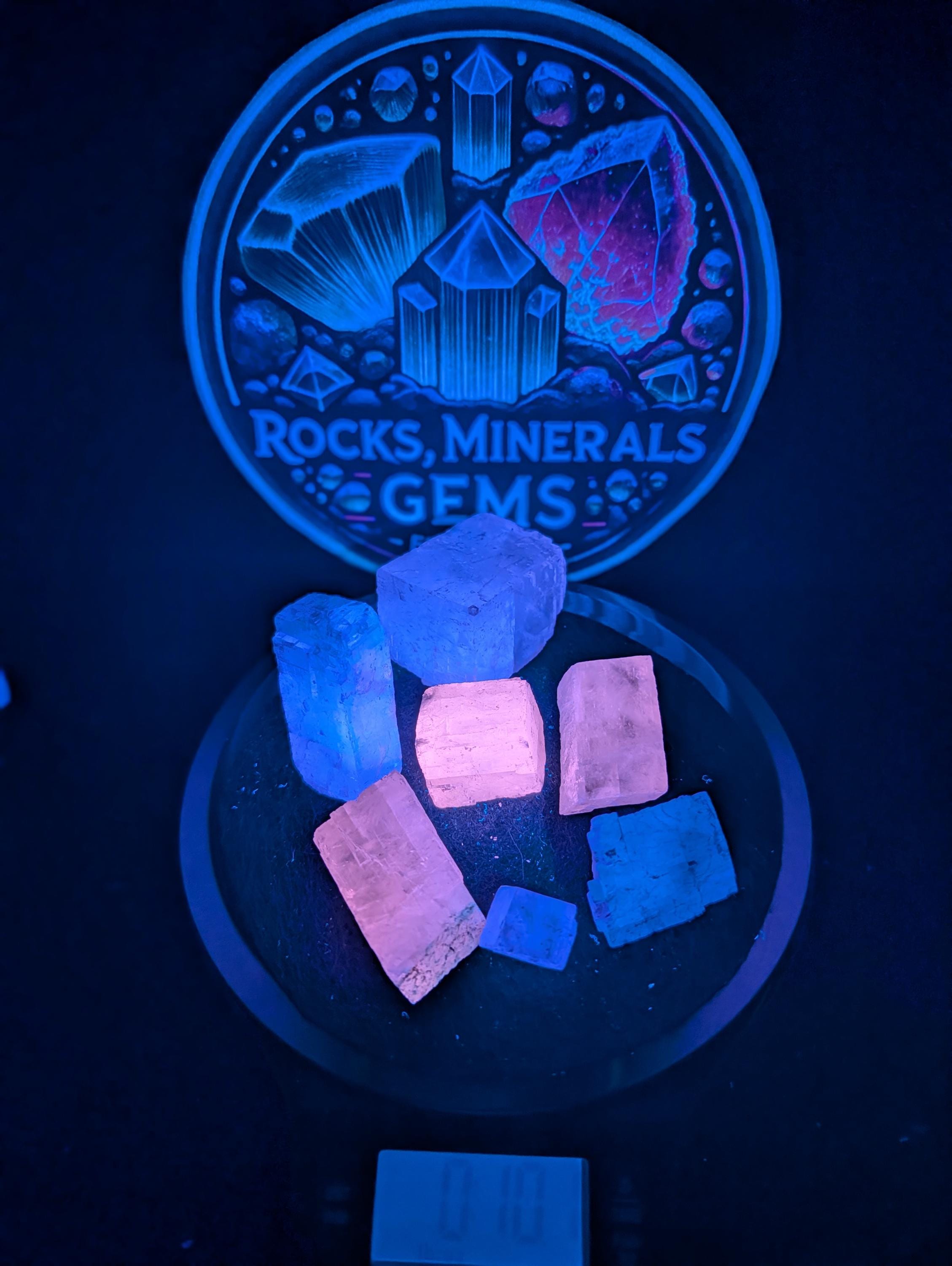 Calcite – Challenger Cave, Nuevo León, Mexico – Rare Fluorescent & Phosphorescent - 200 grams by Sacred Alchemy Studios
