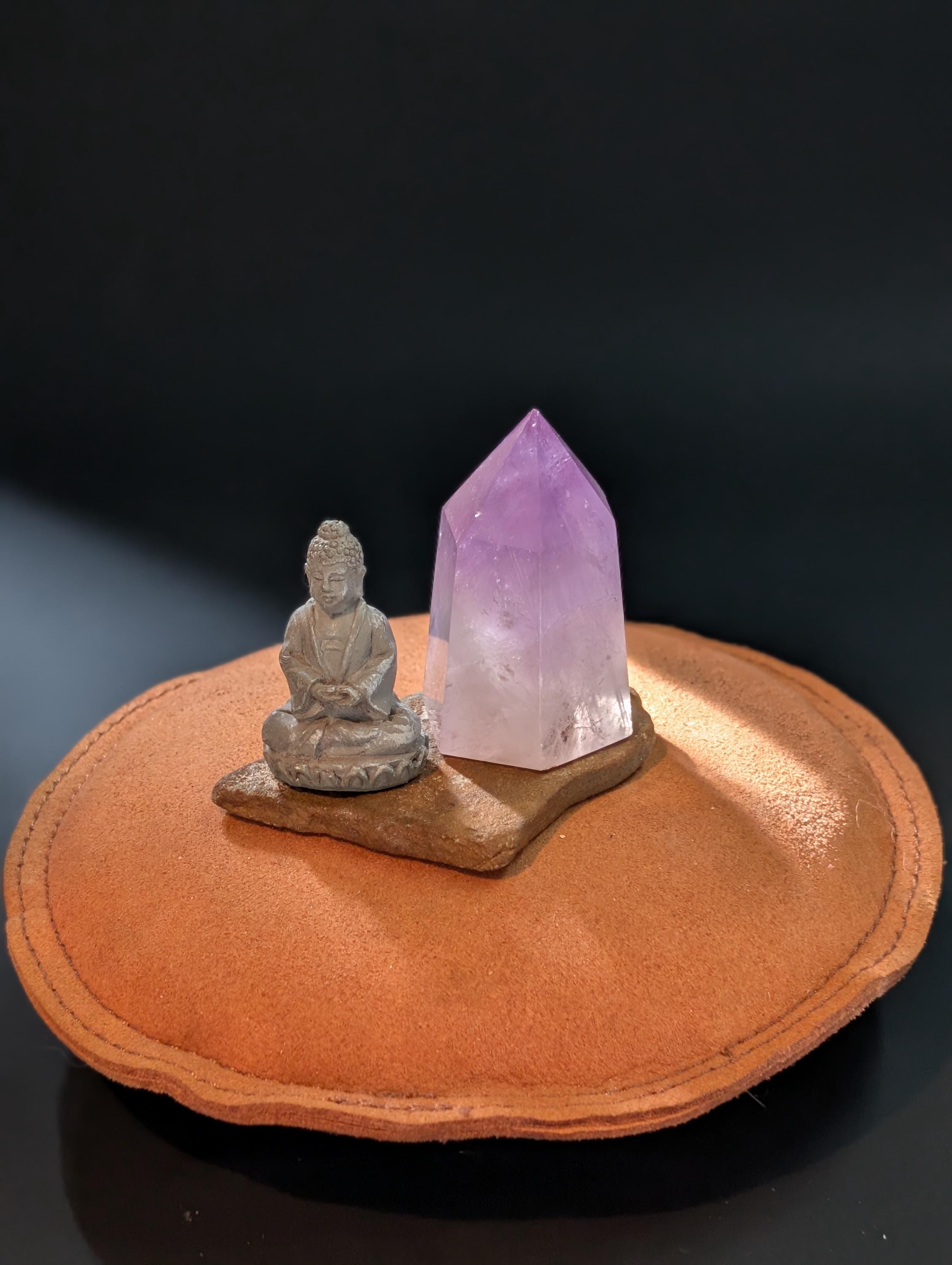 Amethyst Tower – Natural Crystal Point – Deep Purple Hues by Sacred Alchemy Studios