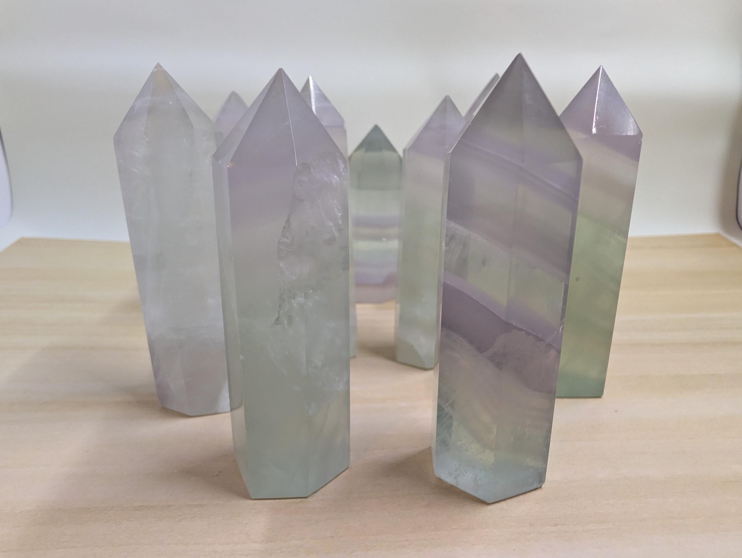 Fluorite - Rainbow Towers - Mined in China - Multicolor UV Reactive - 1 pc by Sacred Alchemy Studios