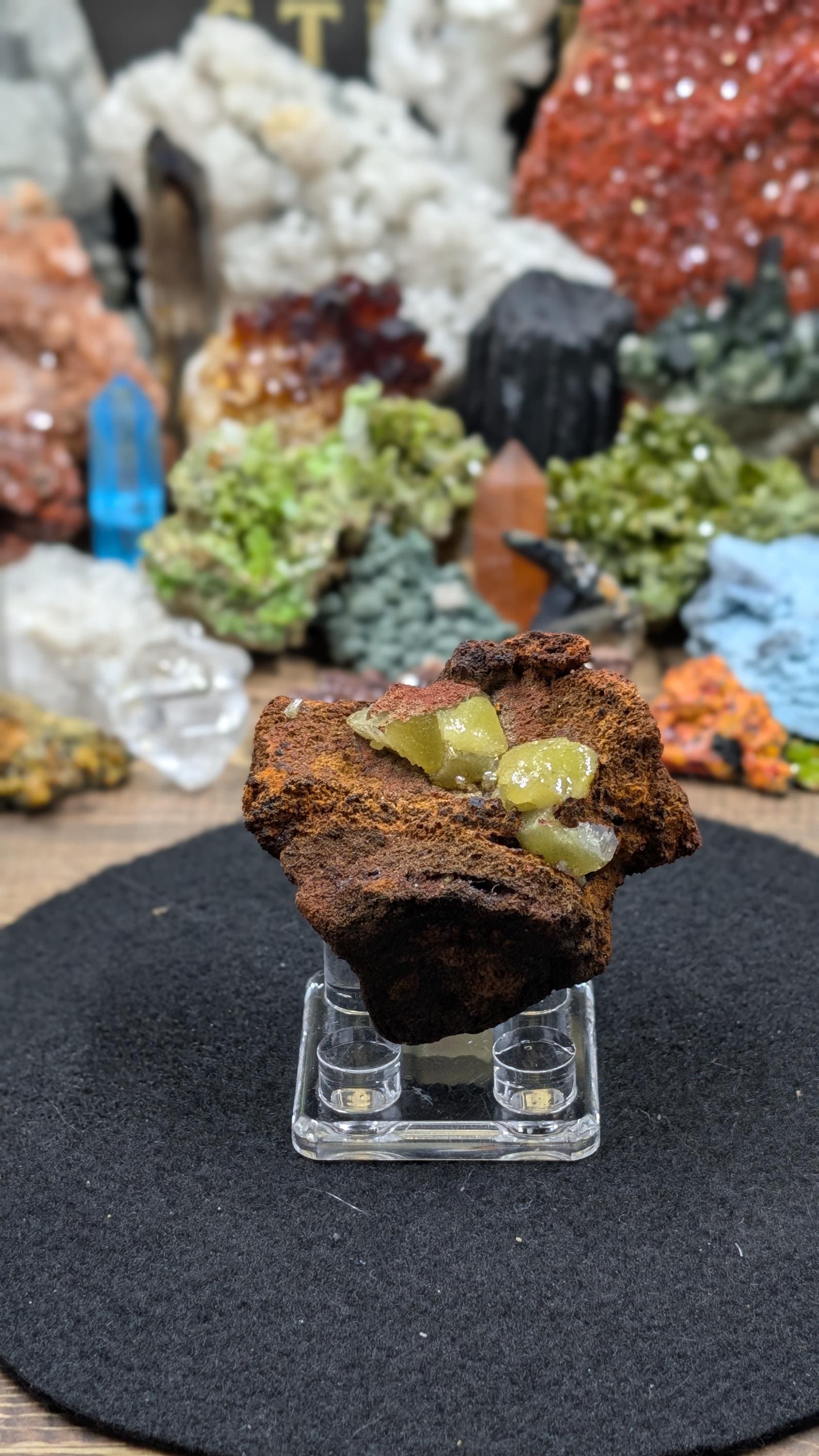 Adamite - Ojuela Mine, Mexico - UV Fluorescent Green - 61g by Sacred Alchemy Studios