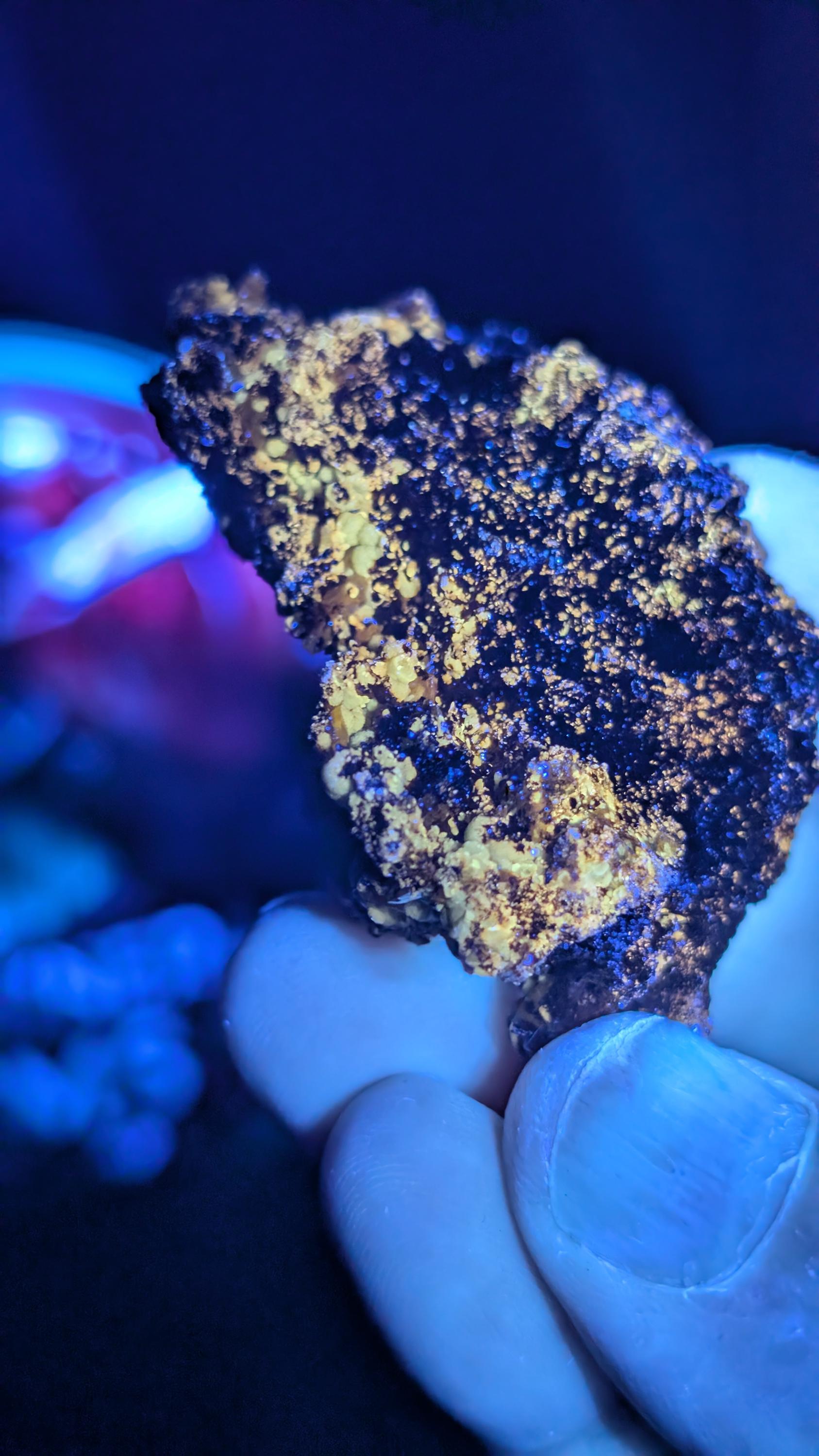 Wulfenite - Durango, Mexico – Ojuela Mine, Mapimí – Vintage Collection Piece - Rare UV Wulfenite by Sacred Alchemy Studios