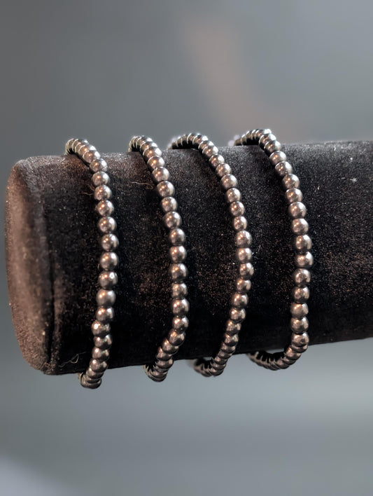 Shungite – 3mm Bracelet – Mined in Karelia, Russia – Protective Energy