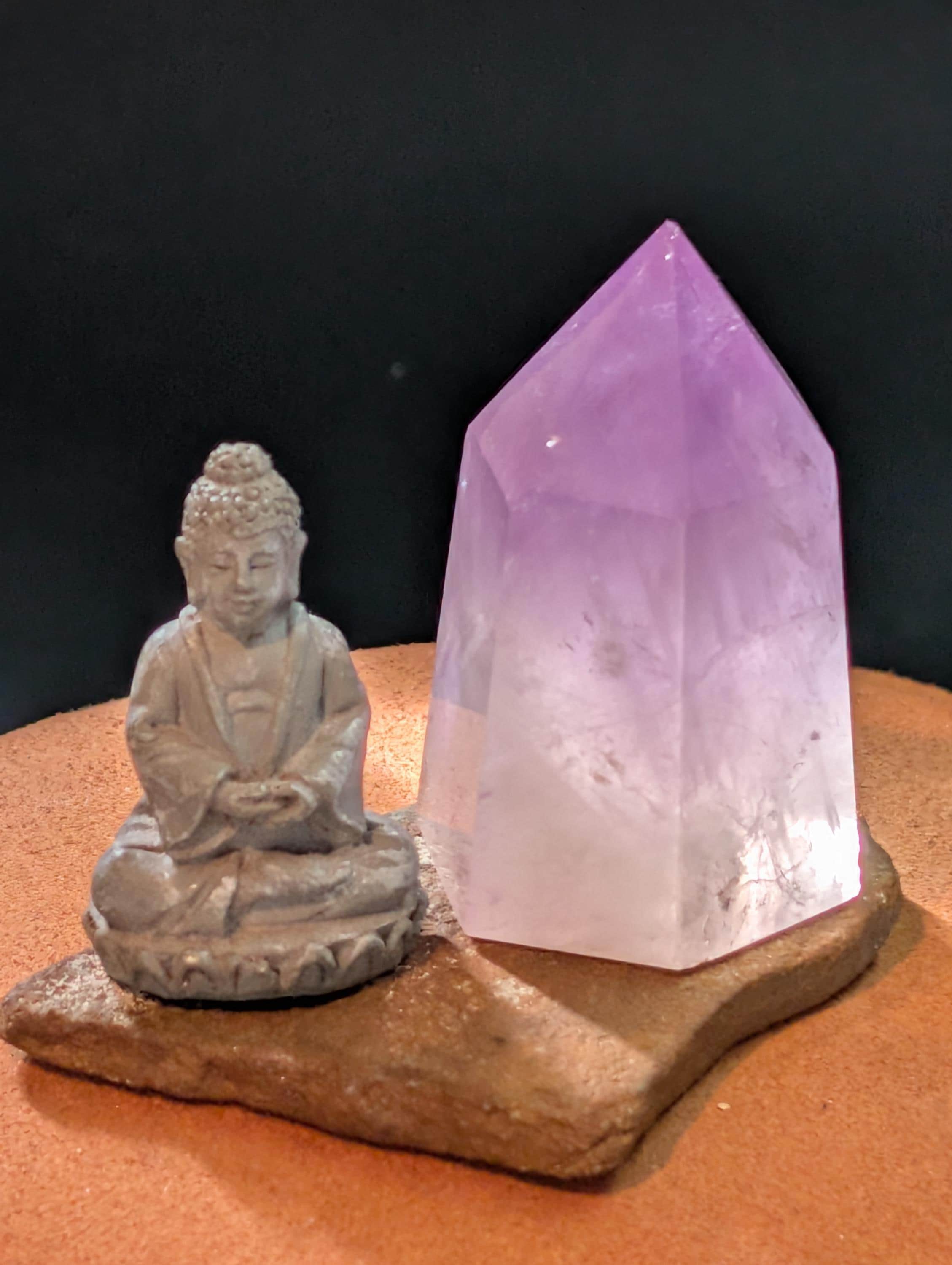 Amethyst Tower – Natural Crystal Point – Deep Purple Hues by Sacred Alchemy Studios