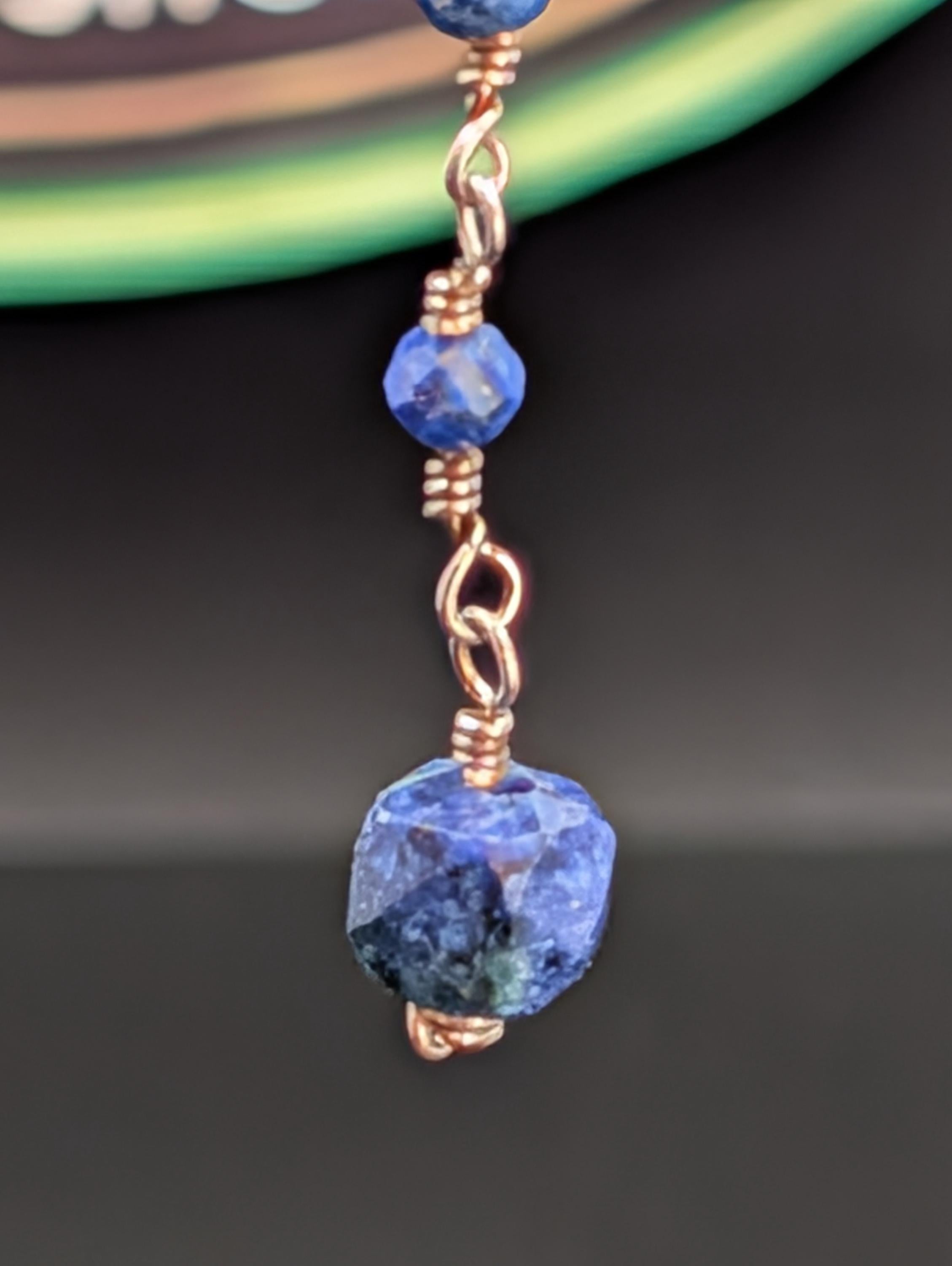 Lapis Lazuli And Fine Silver Earrings And Bracelet Set One Of A Kind Handmade Jewelry by Sacred Alchemy Studios