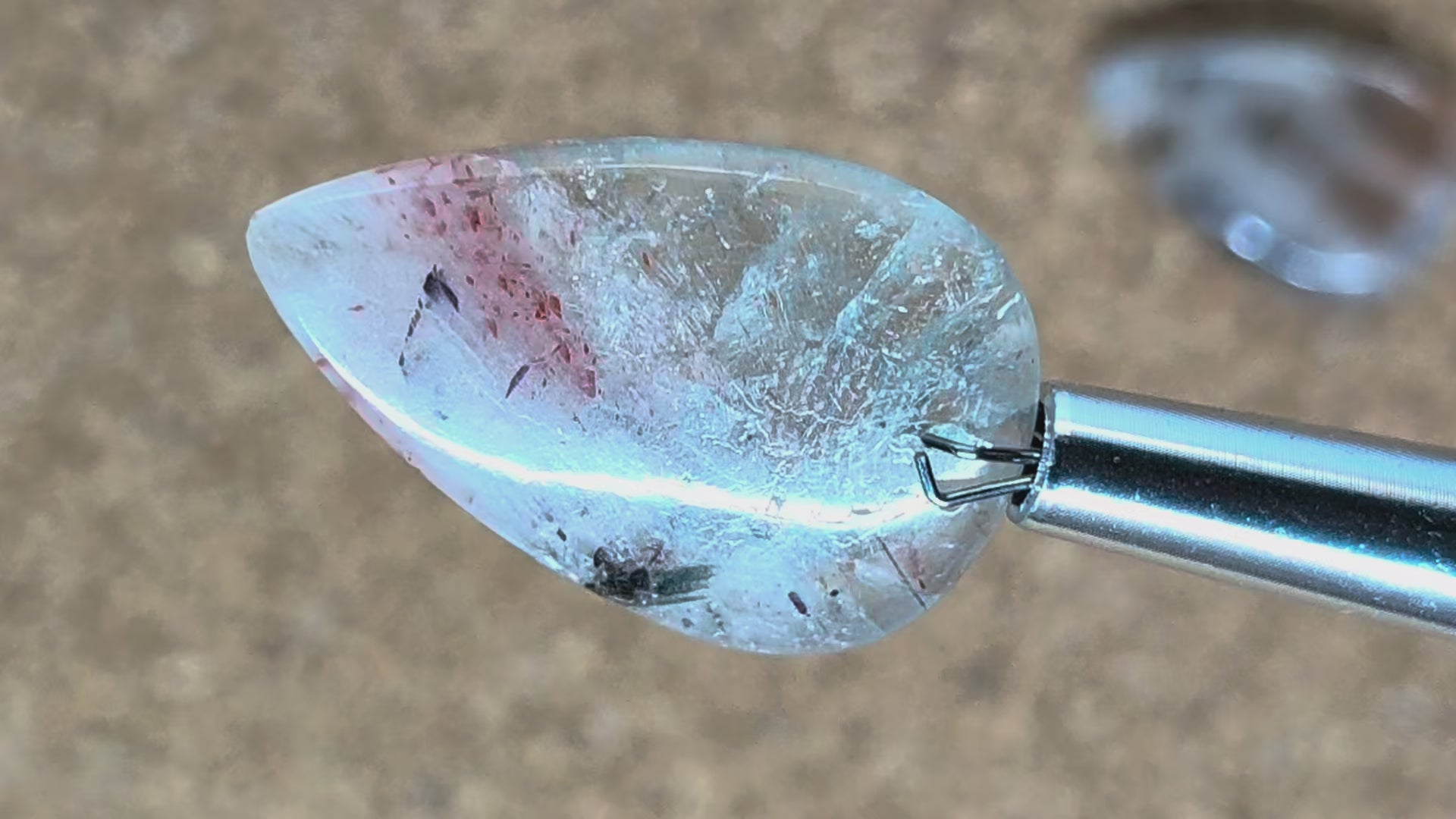 Aquamarine & Sunstone Drop-Tier Cabochons