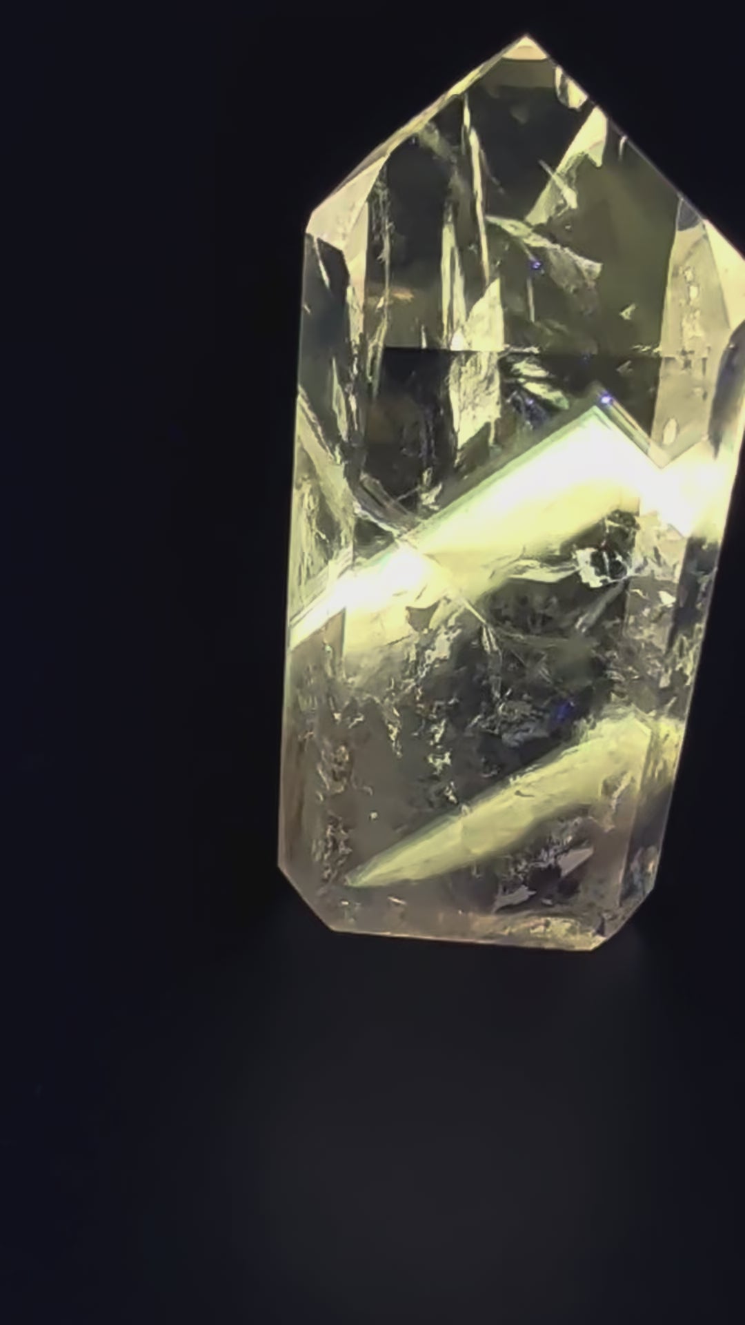 Amethyst & Powellite UV-Reactive Stone - Ideal for a Hand-Wrapped Pendant on a Mala Necklace