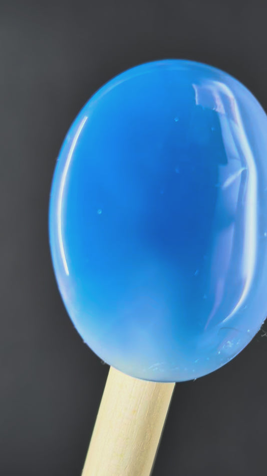 Chalcedony Cabochon - Blue - Dyed