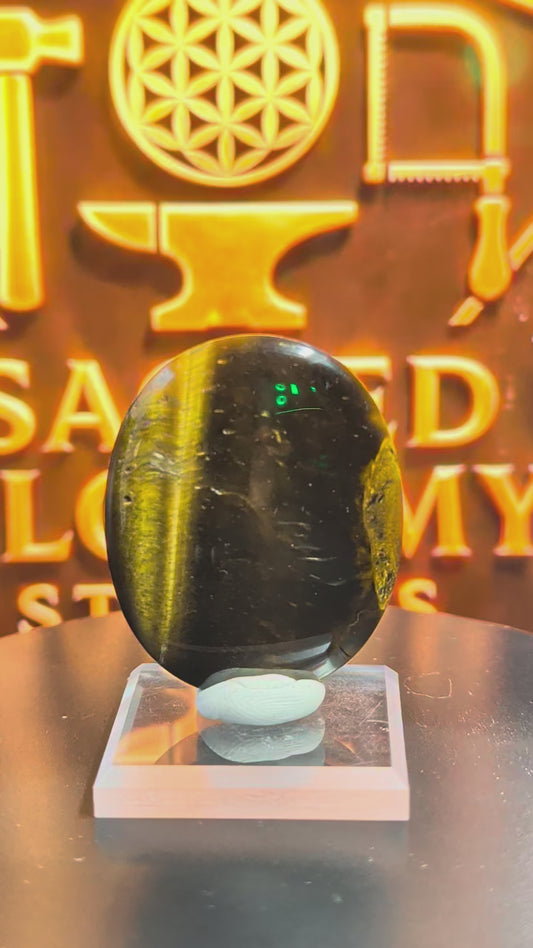 Tiger’s Eye - Polished Oval Pendant Stone