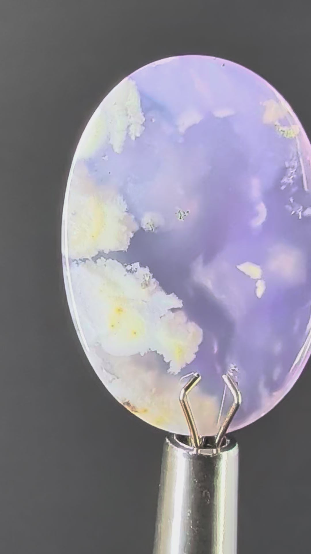 Purple Plume Doublet Cabochon