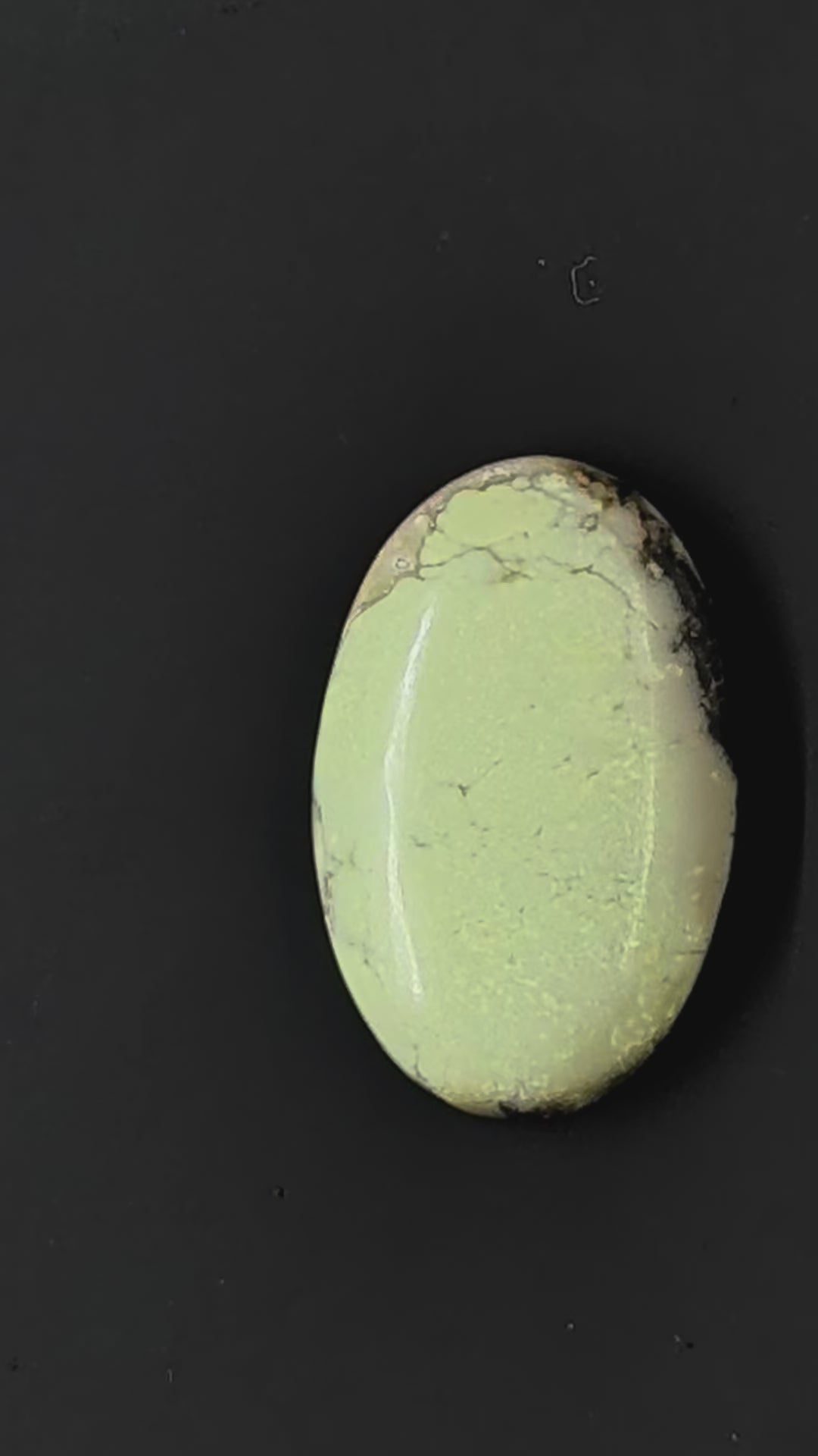 Lemon Chrysoprase Cabochon - Material from Western Australia, Eastern Goldfields