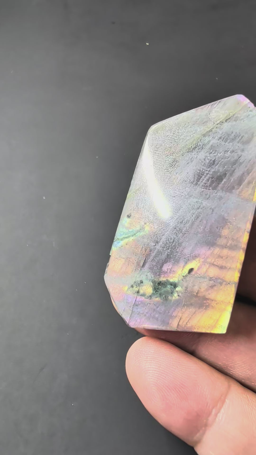 Labradorite Cabochon - Rare Purple - Mined in Madagascar