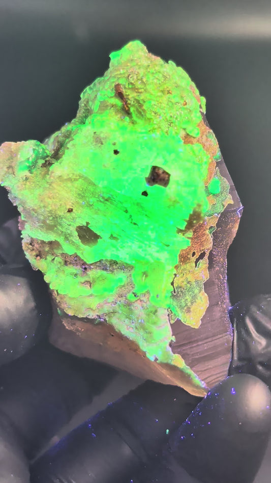 Hyalite Opal on Smoky Quartz – Zacatecas, Mexico – Super Rare
