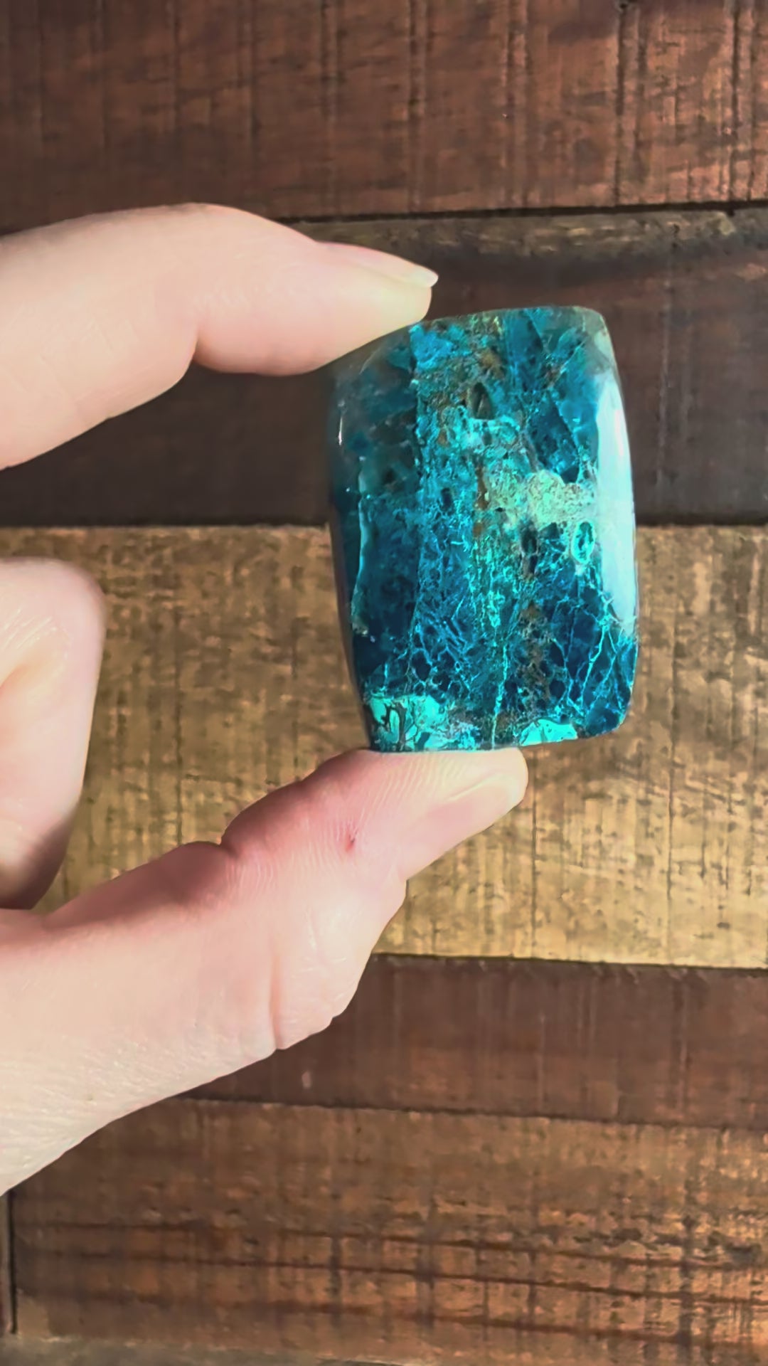 Chrysocolla - Cabochon - CRAZY BLUE COLOR !!! - Arizona (Pima County, Tucson Mountains)