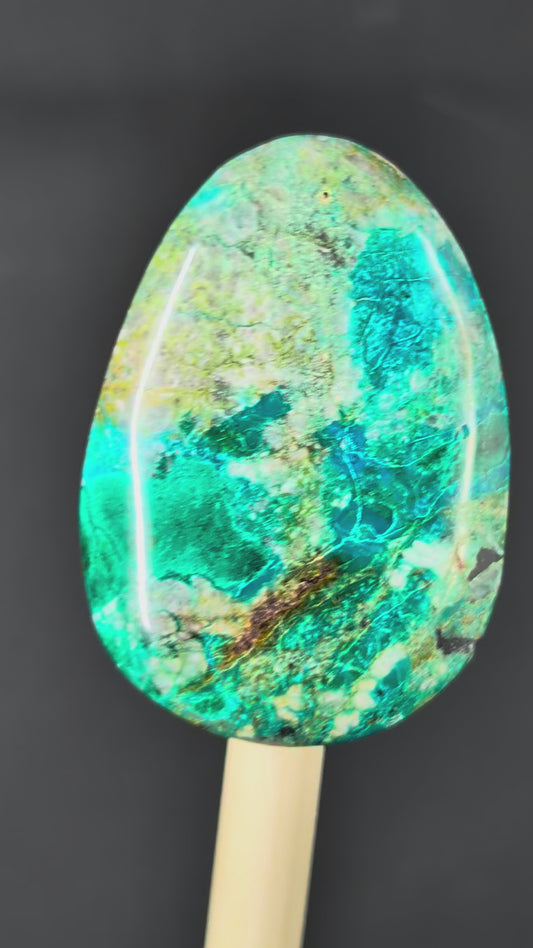 Chrysocolla - Cabochon - Arizona (Pima County, Tucson Mountains)