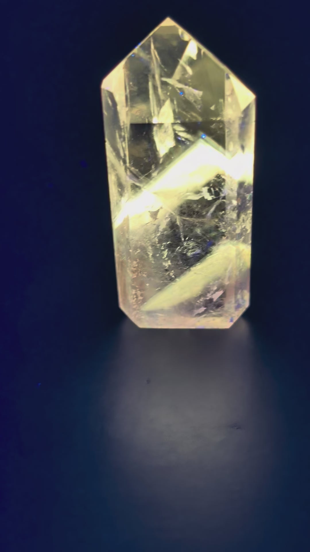 Amethyst & Powellite UV-Reactive Stone - Ideal for a Hand-Wrapped Pendant on a Mala Necklace
