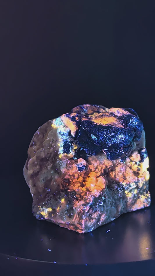 Lazurite with Afghanite & Pyrite Specimen - Afghanistan - UV Reactive