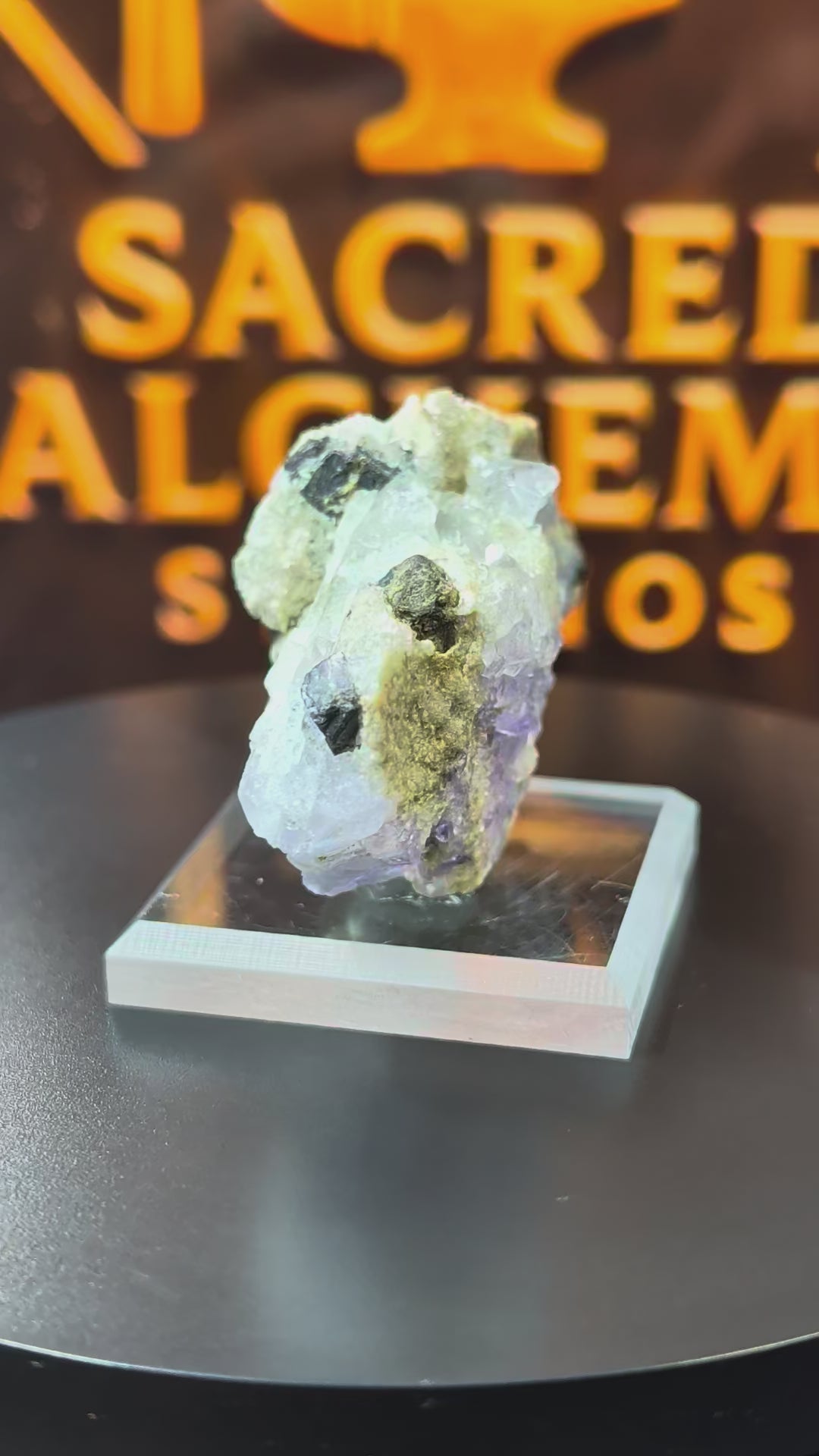 Fluorite, Galena & Quartz Specimen – Sourced from the Blanchard Mine, New Mexico