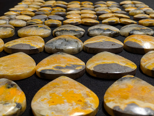 Tear Shape - Bumblebee Jasper - Calibrated Cabochon Sets