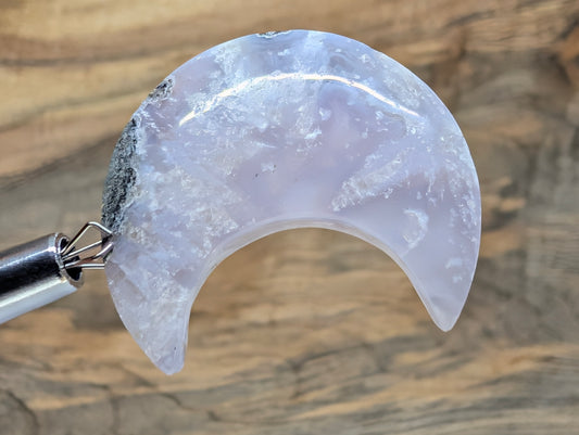 Crescent Moon Shape - Purple Moss Agate - Design-Ready Calibrated Sets