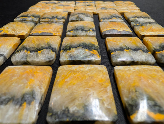 Rectangle Shape - Bumblebee Jasper Calibrated Cabochon Sets