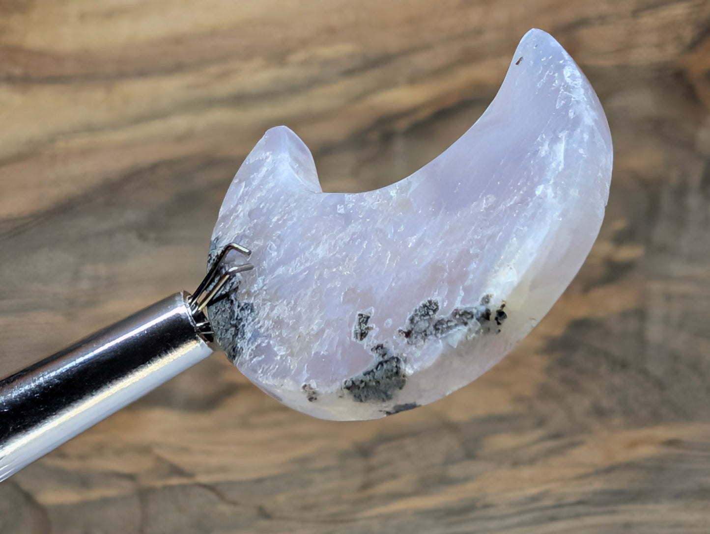 Crescent Moon Shape - Purple Moss Agate - Design-Ready Calibrated Sets